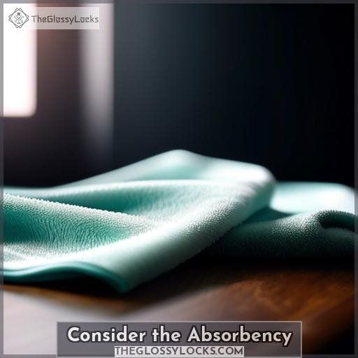 Consider the Absorbency