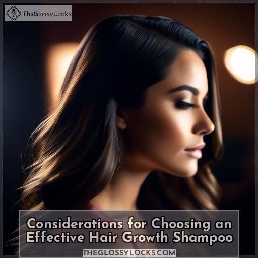 Considerations for Choosing an Effective Hair Growth Shampoo