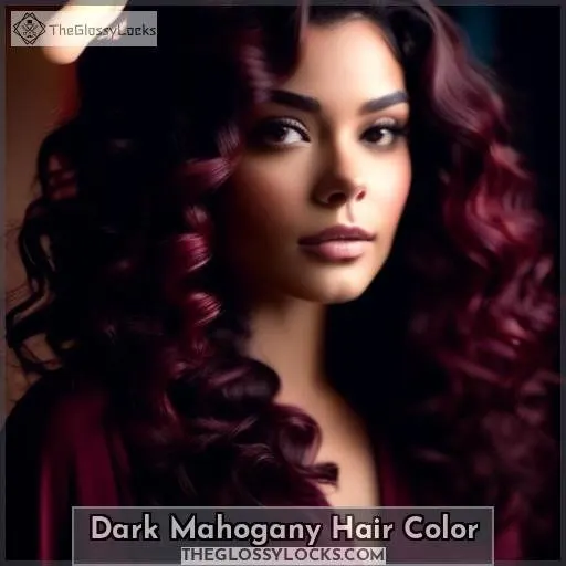 Dark Mahogany Hair Color