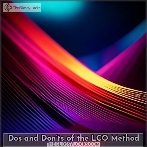 Dos and Don’ts of the LCO Method