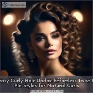 easy curly hair updos