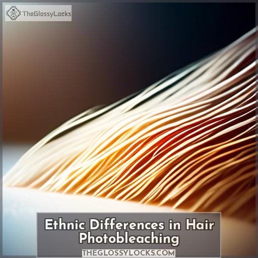Ethnic Differences in Hair Photobleaching