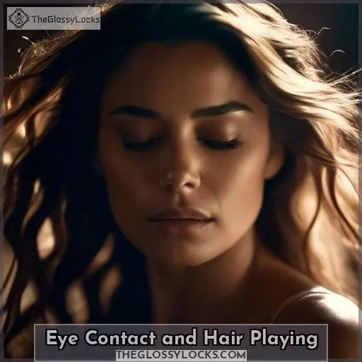 Eye Contact and Hair Playing