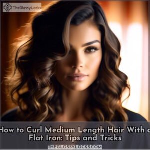 how to curl medium length hair with flat iron