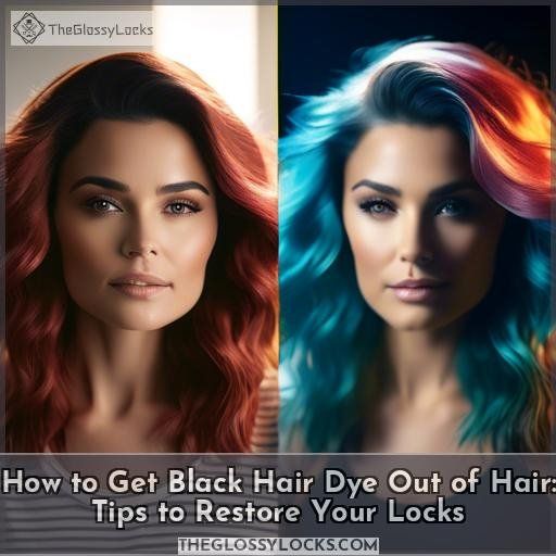 how to get black hair dye out of hair