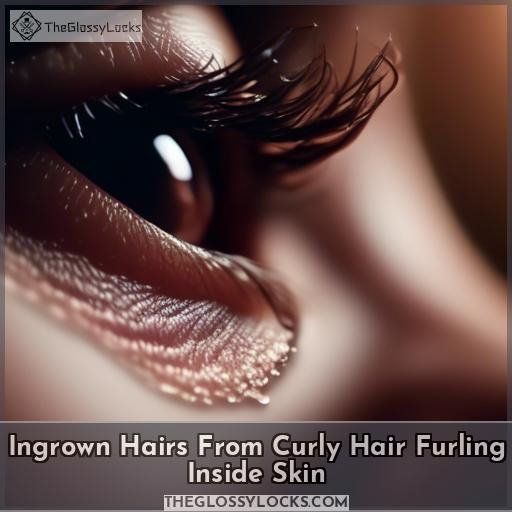 Ingrown Hairs From Curly Hair Furling Inside Skin