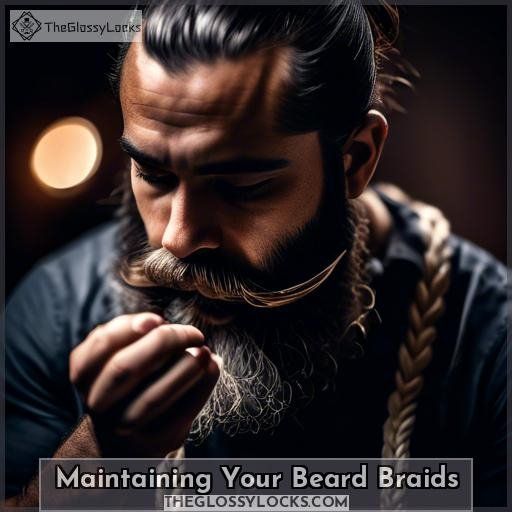 Maintaining Your Beard Braids