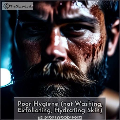 Poor Hygiene (not Washing, Exfoliating, Hydrating Skin)