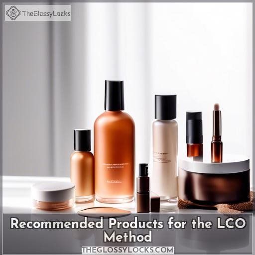 Recommended Products for the LCO Method