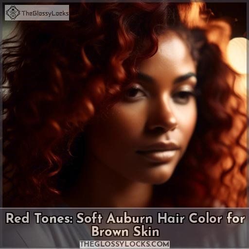 Red Tones: Soft Auburn Hair Color for Brown Skin