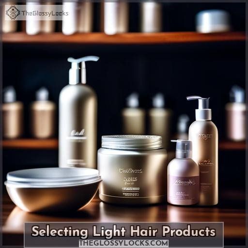 Selecting Light Hair Products