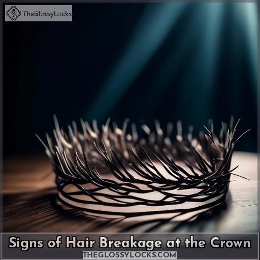 Signs of Hair Breakage at the Crown