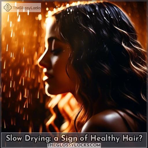 Slow Drying: a Sign of Healthy Hair