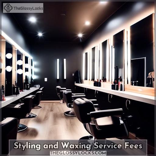 Styling and Waxing Service Fees
