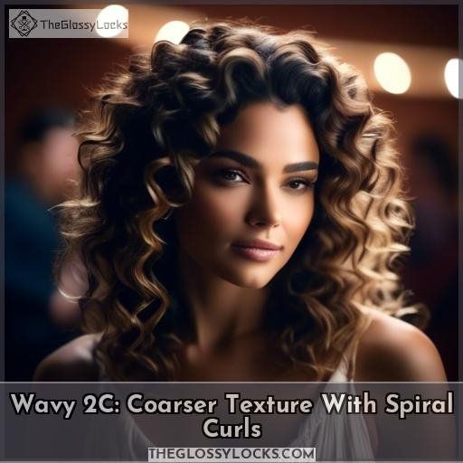 Wavy 2C: Coarser Texture With Spiral Curls