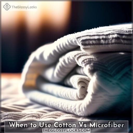 When to Use Cotton Vs Microfiber