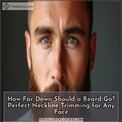 how far down should a beard go