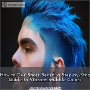 how to dye short beard