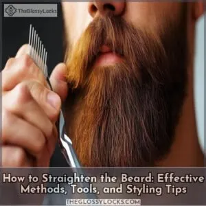 how to straighten the beard