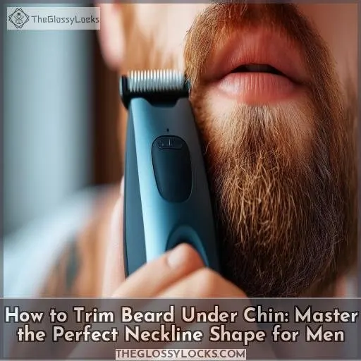 how to trim beard under chin