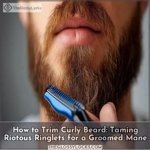 how to trim curly beard