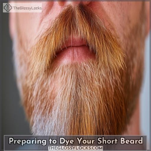 Preparing to Dye Your Short Beard