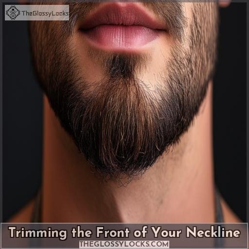 Trimming the Front of Your Neckline