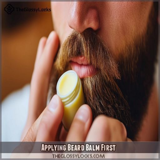 Applying Beard Balm First