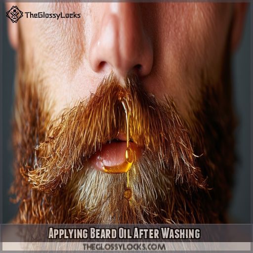 Applying Beard Oil After Washing