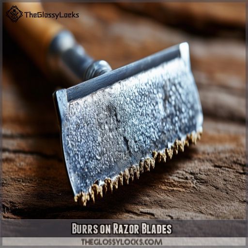 Burrs on Razor Blades