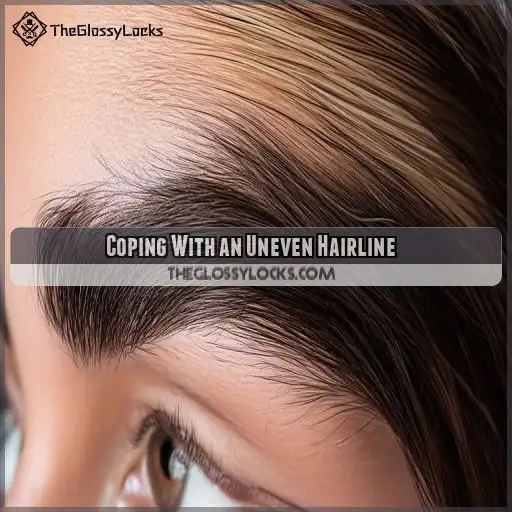 Coping With an Uneven Hairline Coping With an Uneven Hairline