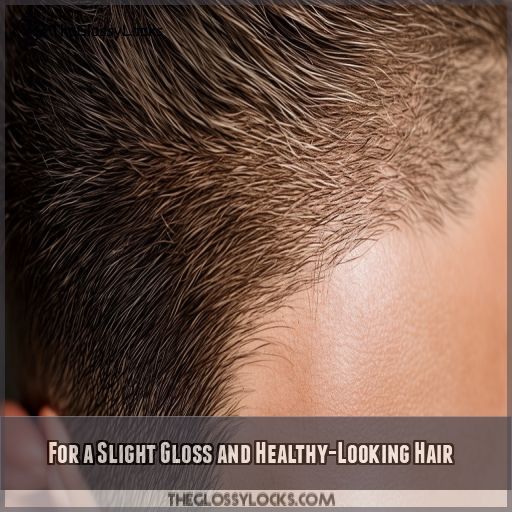 For a Slight Gloss and Healthy-Looking Hair