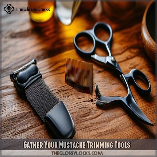 Gather Your Mustache Trimming Tools