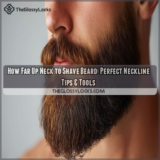how far up neck to shave beard