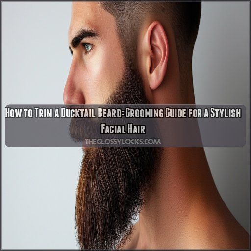 how to trim a ducktail beard