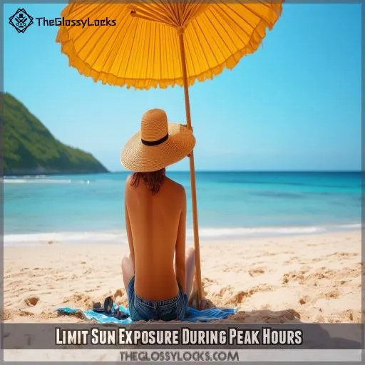 Limit Sun Exposure During Peak Hours