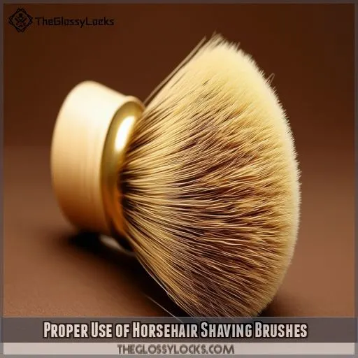 Proper Use of Horsehair Shaving Brushes