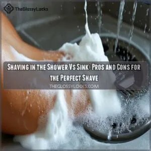 shaving in the shower vs sink