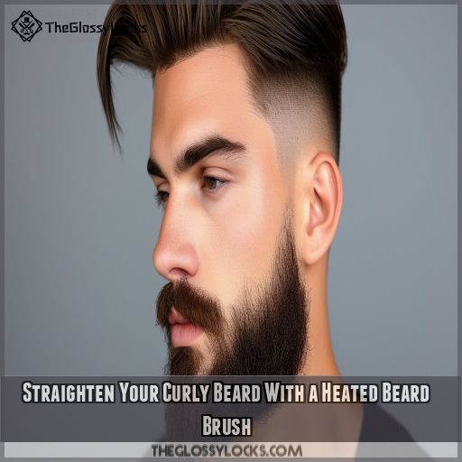 Straighten Your Curly Beard With a Heated Beard Brush