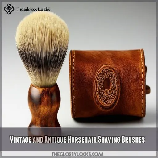 Vintage and Antique Horsehair Shaving Brushes