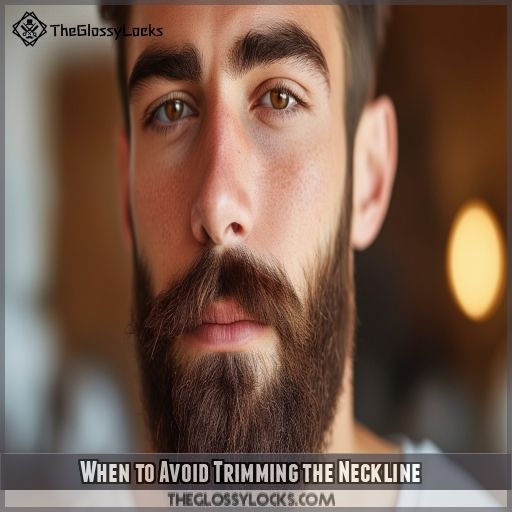 When to Avoid Trimming the Neckline