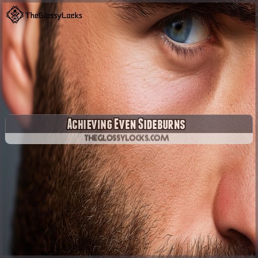 Achieving Even Sideburns