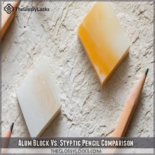 Alum Block Vs. Styptic Pencil Comparison