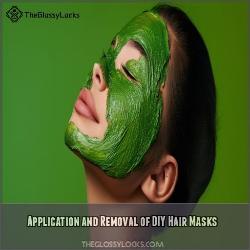 Application and Removal of DIY Hair Masks