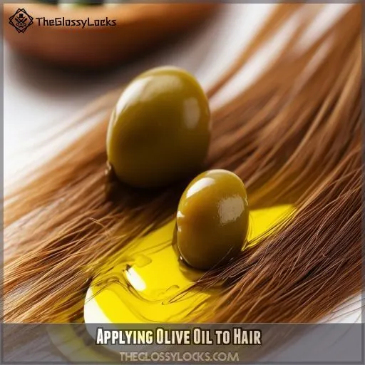 Applying Olive Oil to Hair