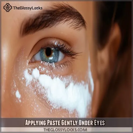 Applying Paste Gently Under Eyes