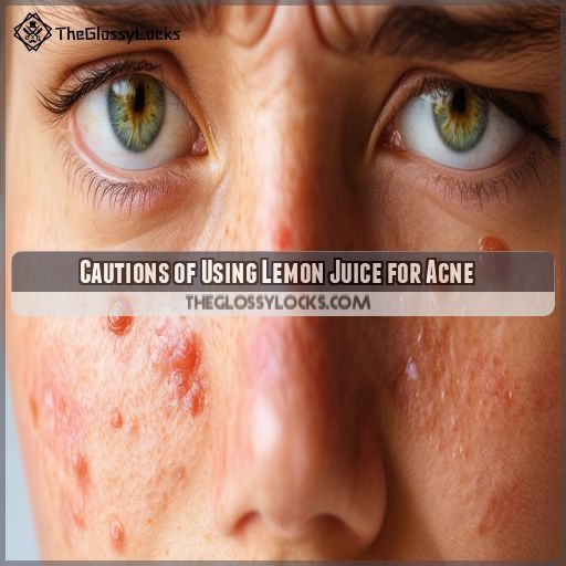 Cautions of Using Lemon Juice for Acne