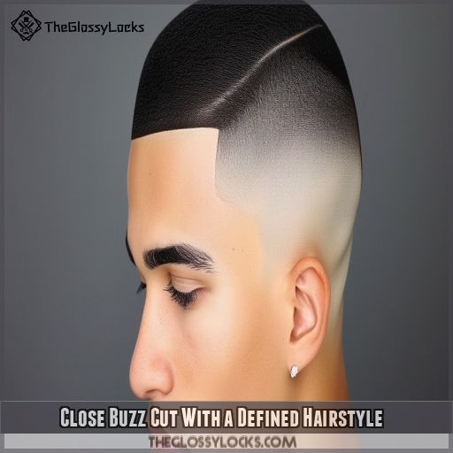 Close Buzz Cut With a Defined Hairstyle
