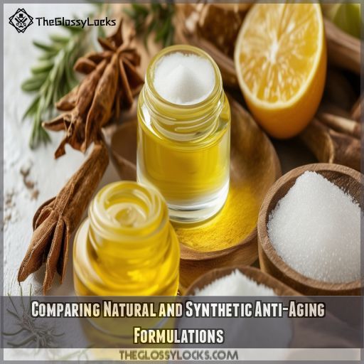 Comparing Natural and Synthetic Anti-Aging Formulations