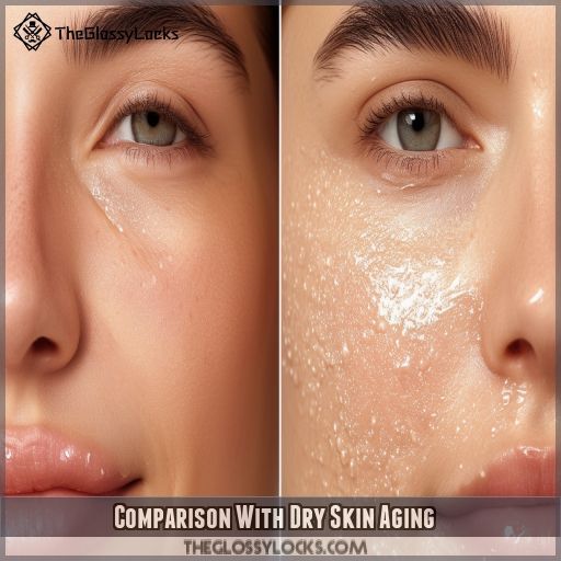 Comparison With Dry Skin Aging